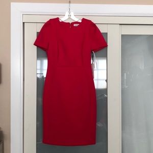 NWT Calvin Klein Scuba Sheath Hot Pink Dress🌸💕